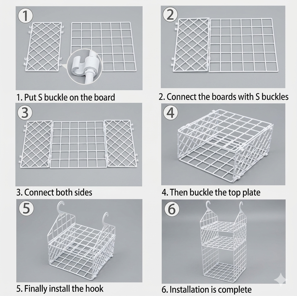 5 Layer Hanging Folding Cloth Rack - Dormitory Closet Storage Organizer ( 1 Pcs)