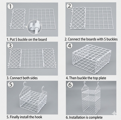 5 Layer Hanging Folding Cloth Rack - Dormitory Closet Storage Organizer ( 1 Pcs)