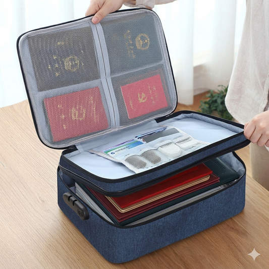 Waterproof Portable Document Storage Bag Travel Organizer