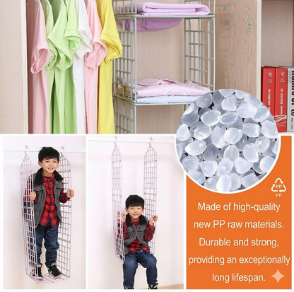 5 Layer Hanging Folding Cloth Rack - Dormitory Closet Storage Organizer ( 1 Pcs)